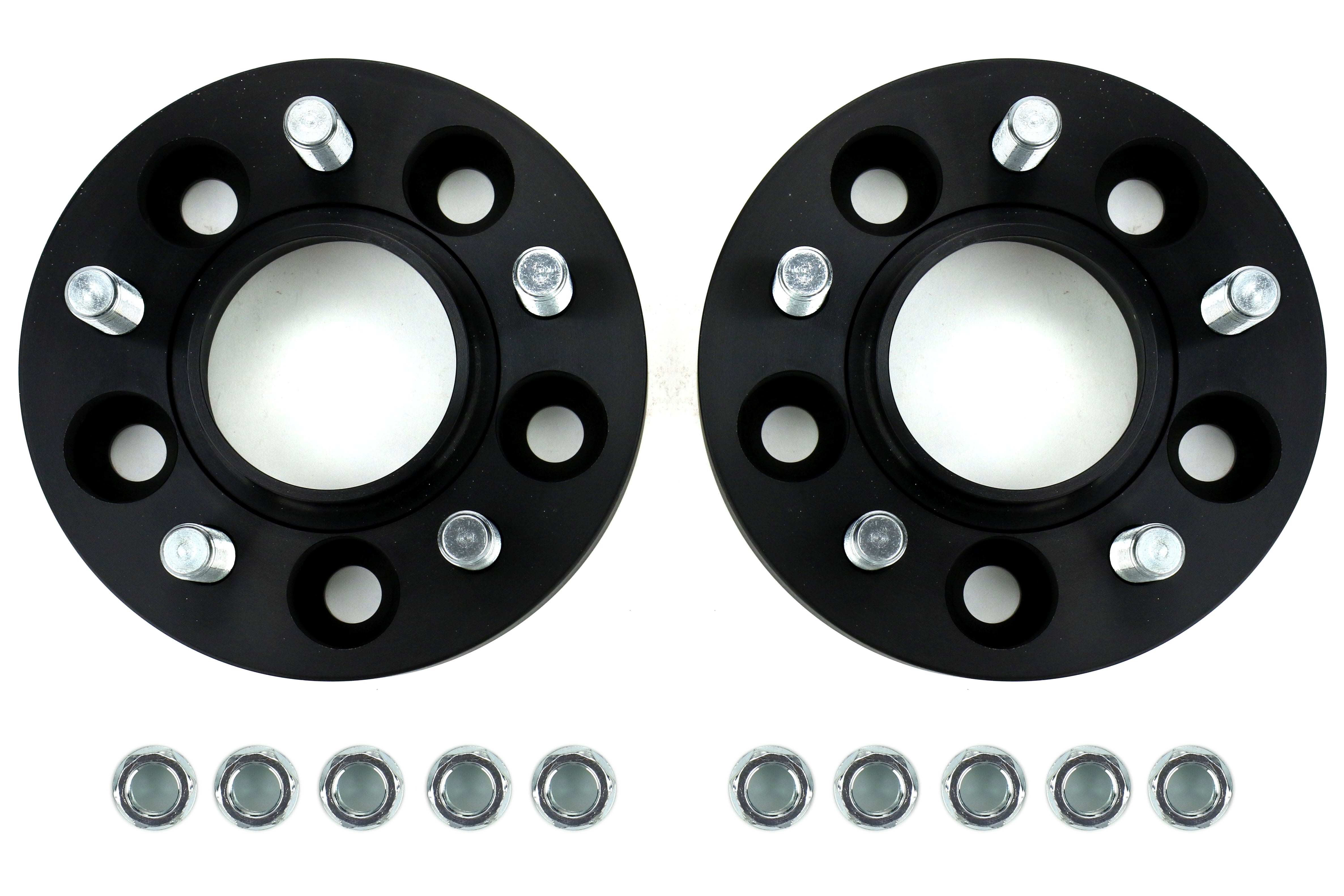 Eibach PRO-SPACER Kit 5x114.3 25mm Black Pair - 2015-2017 Ford Mustang / 2005-2021 Subaru WRX / STI / 2019-2024 Forester / 2014-2024 Outback